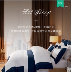 康尔馨春夏新品100S匹马棉六件套高级套件五星级酒店床品四件套