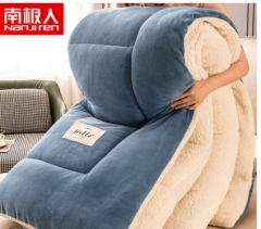 南极人羊羔绒被子冬被棉被加厚保暖冬天宿舍单人学生秋冬太空被芯