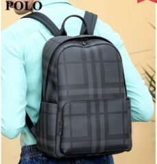 Polo背包男双肩包商务大牌男士学院风书包时尚潮流旅行大容量包包