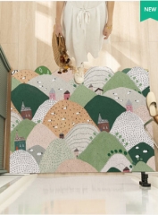 小清新入户门丝圈地垫家用入户玄关门脚垫刮沙除尘防滑门垫