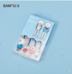 三福小蓝2-3口玩偶数据线 生活好物数码时尚充电线810001