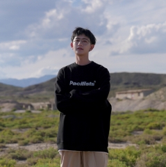 春秋套头卫衣男女同款落肩休闲港味bf风素色学生宽松上衣